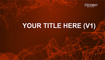 Thumbnail image for burnt orange powerpoint visual template