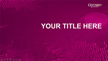 Thumbnail image for fuchsia powerpoint visual template