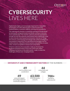 Thumbnail image for Cybersecurity lives here brochure