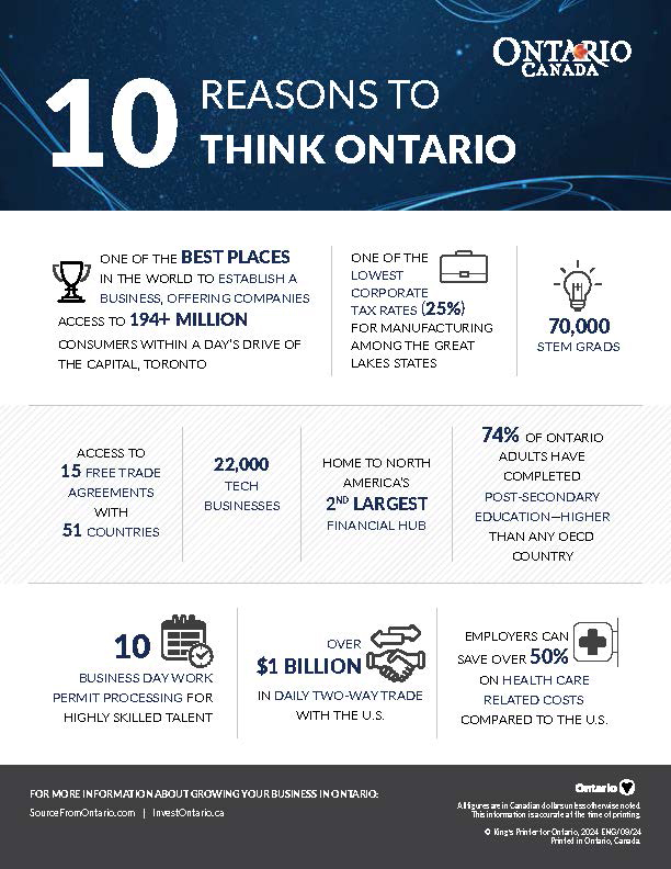 thumbnail image for 10 Reasons to think Ontario one-pager