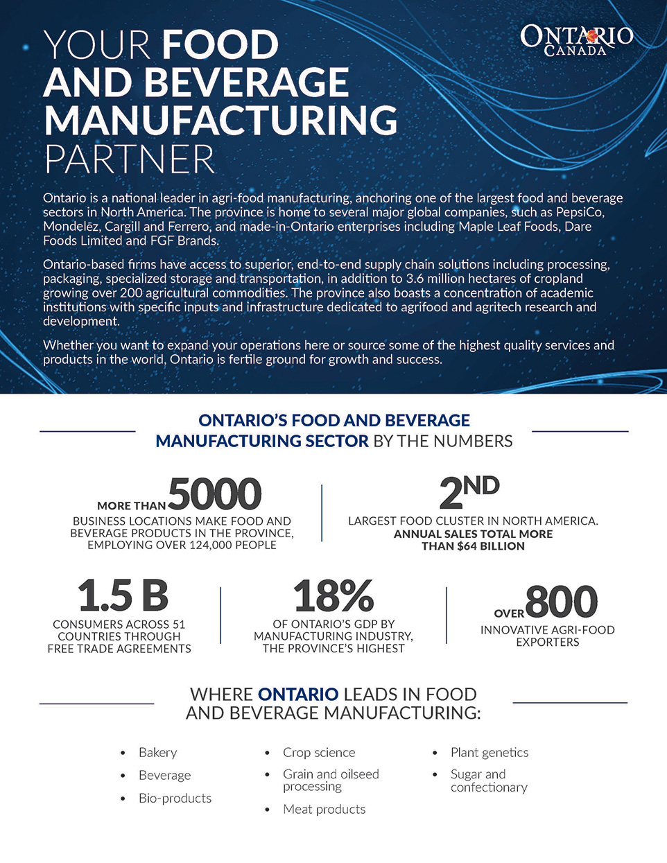 thumbnail image for food and beverage manufacturing partner one-pager