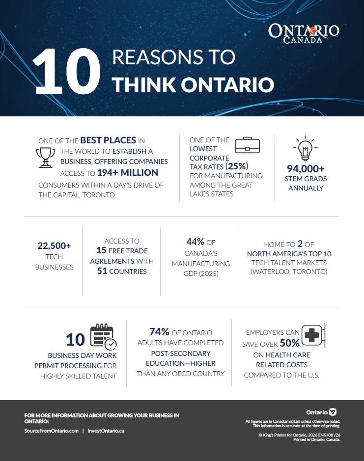 Thumbnail image for 10 Reasons to think Ontario one-pager